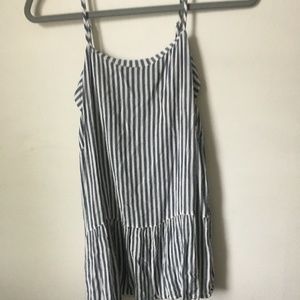 stripped tank top blouse
